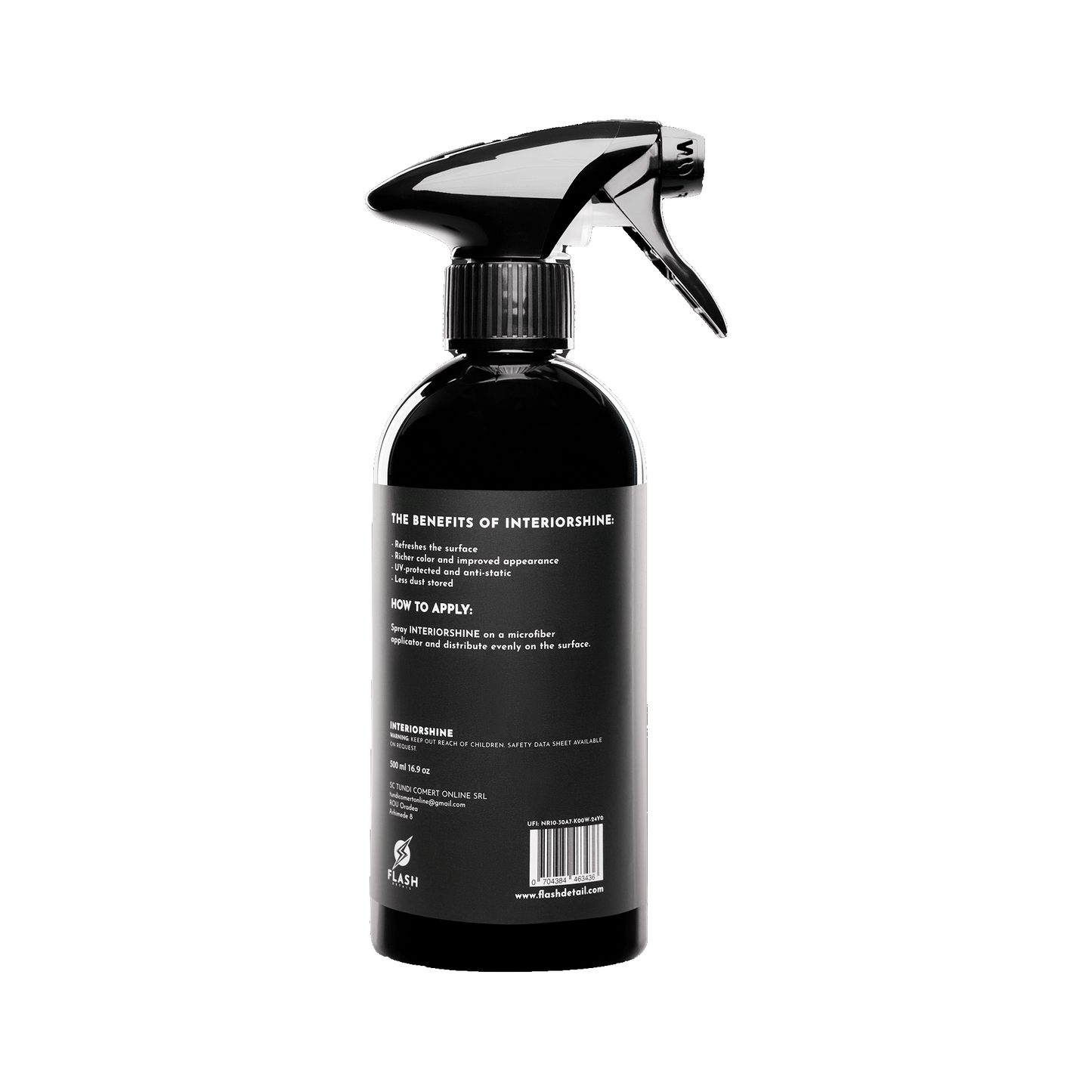 INTERIORSHINE SPRAY 500ml - LUCIU BORD AUTO & DRESSING PLASTICE