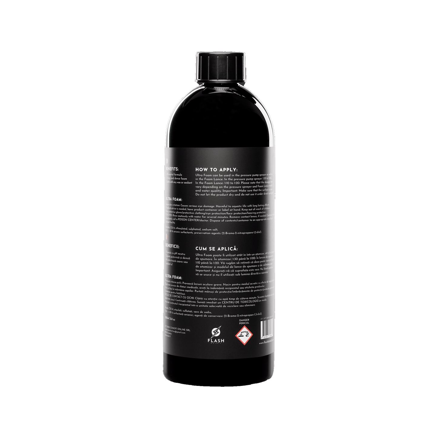 ULTRA FOAM 1000ml - SPUMA AUTO (PACHET CU PAHAR GRADAT GRATIS)