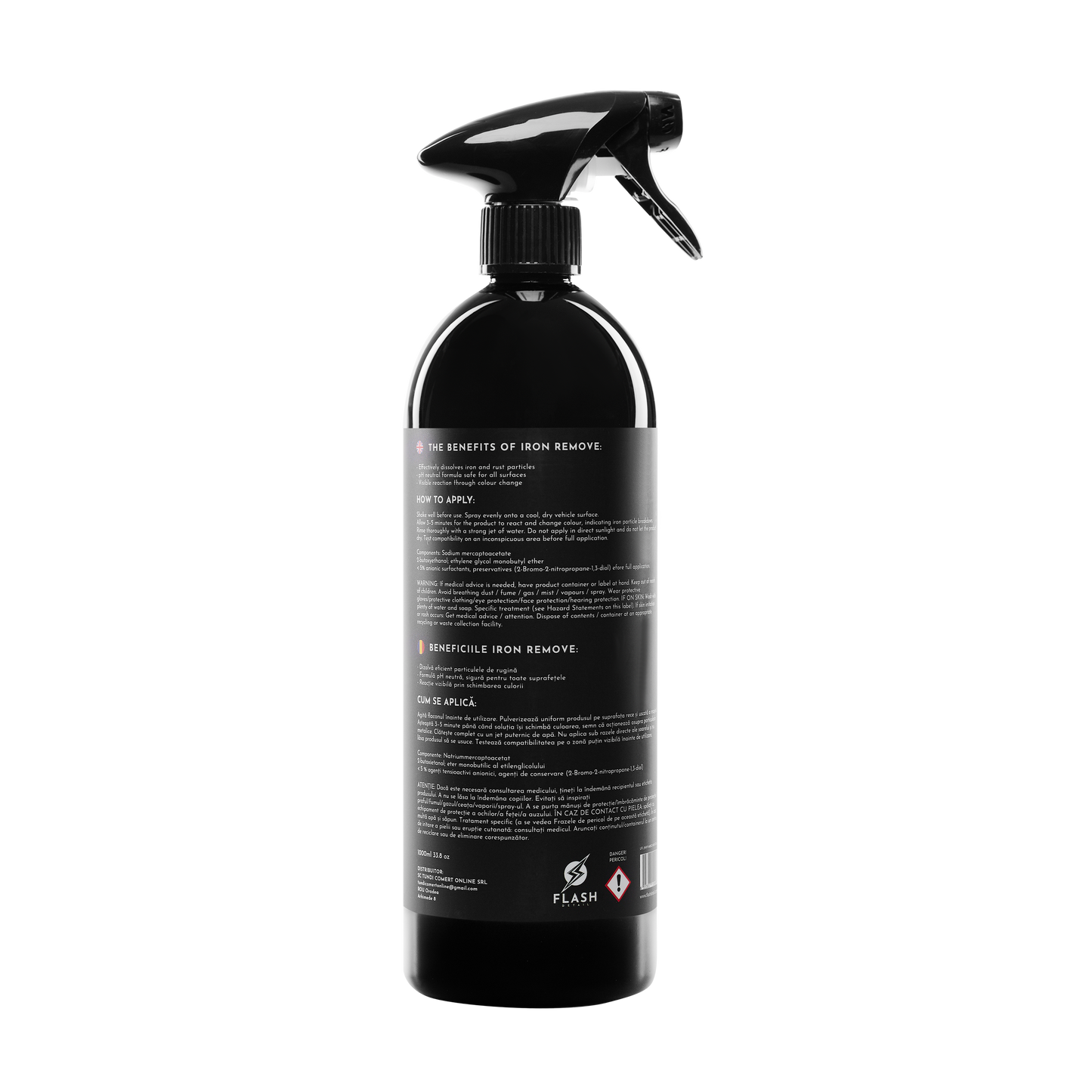 IRON REMOVE 1000ml - SOLUTIE DECONTAMINARE CHIMICA
