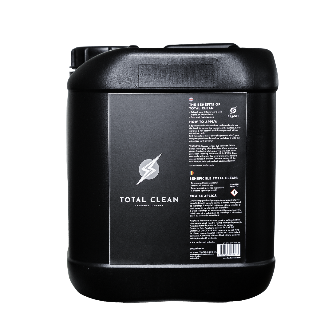 TOTAL CLEAN 5L - SPRAY CURATARE INTERIOR – FLASH DETAIL